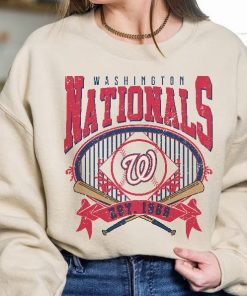 Washington Baseball Sweatshirt | Vintage Style Washington Baseball Crewneck Sweatshirt | Washington EST 1969 Sweatshirt