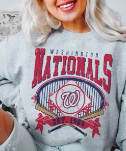 Washington Baseball Sweatshirt | Vintage Style Washington Baseball Crewneck Sweatshirt | Washington EST 1969 Sweatshirt