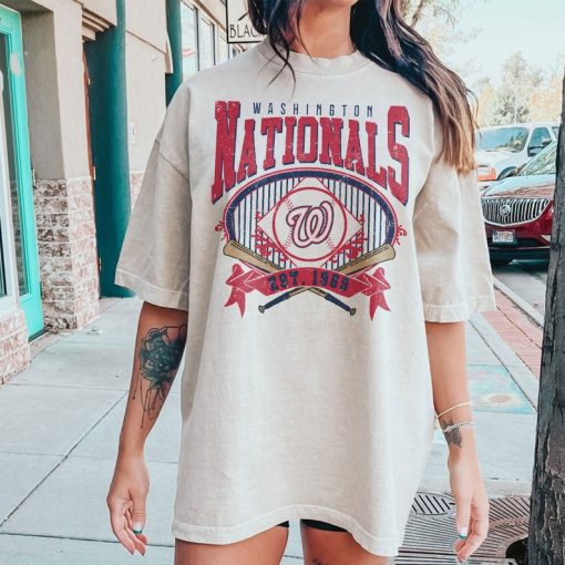 Washington Baseball Sweatshirt | Vintage Style Washington Baseball Crewneck Sweatshirt | Washington EST 1969 Sweatshirt