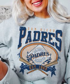 San Diego Baseball Sweatshirt | Vintage Style San Diego Baseball Crewneck Sweatshirt | San Diego EST 1969 Sweatshirt