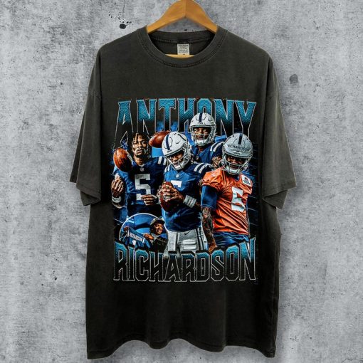 Anthony Richardson Vintage 90s Shirt, Anthony Richardson Graphic Tee, Football Shirt, Vintage Bootleg, Sport Shirt