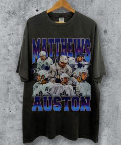 Vintage Style Auston Matthews T Shirt, Ice hockey shirt, Classic 90s Graphic Tee, Unisex, Vintage Bootleg, Gift, Retro