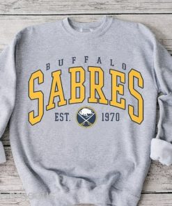 Vintage Buffalo Sabers Sweatshirt, Sabers Tee, Hockey Sweatshirt, College Sweater, Hockey Fan Shirt