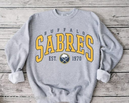 Vintage Buffalo Sabers Sweatshirt, Sabers Tee, Hockey Sweatshirt, College Sweater, Hockey Fan Shirt