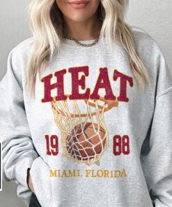 Miami Basketball Vintage Shirt, Heat 90s Basketball Graphic Tee, Retro For Women And Men Basketball Fan PTP0910