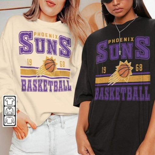 Phoenix Basketball Vintage Shirt, Suns 90s Basketball Graphic Tee, Phoenix Basketball Sweatshirt