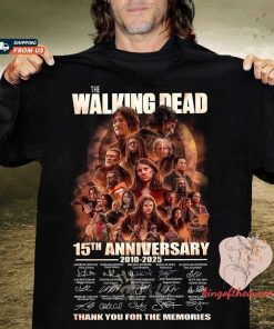 The Walking Dead 15Th Anniversary Shirt, Thank You For The Memories, Daryl Dixon The Walking Dead Shirt