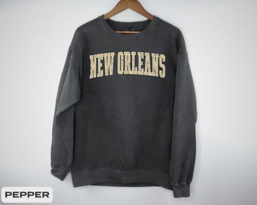 New Orleans Football Vintage Style Sweater, New Orleans Football Sweatshirt, New Orleans Crewneck