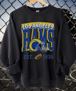 Los Angeles Football Shirt, Vintage Los Angeles Football Crewneck Sweatshirt , Los Angeles Ram Sports Apparel Hoodie