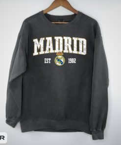 Real Madrid Soccer Vintage Style Comfort Colors Sweatshirt, Madrid Soccer Sweater, Real Madrid Shirt