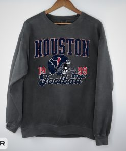 Houston Football Vintage Style Comfort Colors Sweatshirt, Houston Football Sweater, Playoffs Shirt