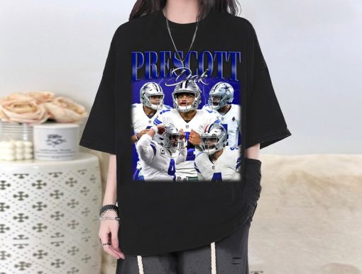 Dak Prescott T-Shirt, Dak Prescott Shirt, Dak Prescott Tees, Dak Prescott Homage, Retro Shirt, Casual T-Shirt