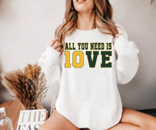 All You Need is Love Packers Shirt, Green Bay Football Sweatshirt