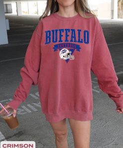 Buffalo Football Vintage Style Comfort Colors Sweatshirt, Buffalo Bill Crewneck, Bill Sweatshirt, Buffalo New York