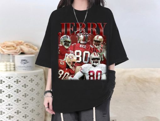 Jerry Rice T-Shirt, Jerry Rice Shirt, Jerry Rice Tees, Jerry Rice Homage, Gift for Him, Sports Gift, Sunday Football