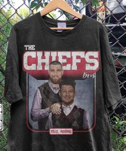 Travis Kelce Patrick Mahomes Kansas city Football Shirt, The Chiefs step Bros Funny Sweatshirt