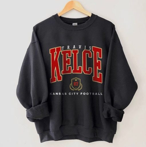 Travis Kelce Football T Shirt, Travis Kelce Sweatshirt, KC Football Fan Tee, Kansas City Football Hoodie