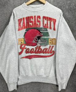 Vintage Style Kansas City Football Crewneck Shirt, 90s Sports Bootleg Style Shirt, KC Football Sweatshirt