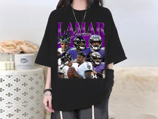 Lamar Jackson T-Shirt, Lamar Jackson Shirt, Lamar Jackson Tees, Lamar Jackson Homage, Famous T-Shirt, Super Star Shirt