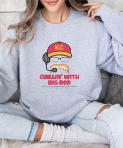 Chillin' with Big Red Shirt, Andy Reid Chiefs Frozen Mustache KC Football Crewneck Sweatshirt