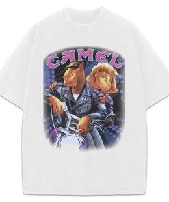 Joe Camel T-Shirt Joe Camel Motorcycle Vintage AD Custom Graphic Tee