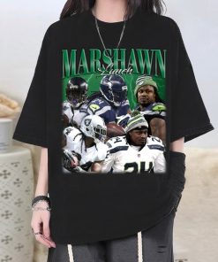 Marshawn Lynch T-Shirt, Marshawn Lynch Shirt, Marshawn Lynch Tees, Marshawn Lynch Homage, Trendy T-Shirt