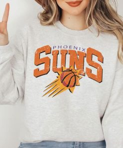 Retro Vintage Phoenix Basketball Crewneck T Shirt, 90s Phoenix Basketball Sweatshirt, Phoenix sun 90s Hoodie