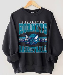 Charlotte Basketball Shirt, Vintage Charlotte Hornet Sweatshirt, Hornet Basketball Hoodie