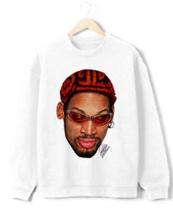 Dennis Rodman Zig Zag Red Hair Rodzilla Hollywood 90's Vintage Design Crewneck Sweatshirt