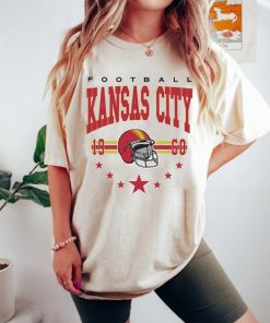 Kansas City Vintage Football Shirt, Vintage Style Kansas City Football Crewneck Sweatshirt