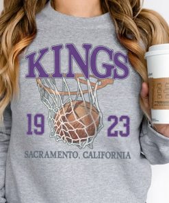 Sacramento Basketball Vintage Shirt, Kings 90s Basketball Graphic Tee Sweatshirt