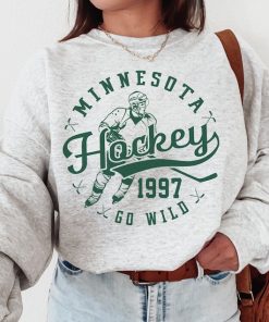 Minnesota Wil, Vintage Minnesota Wil Hockey Sweatshirt  T-Shirt, Wild Sweater, Wild T-Shirt, Hockey Fan Shirt