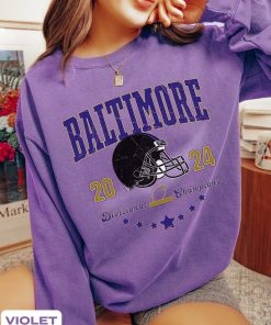 Baltimore Football Division Champions Vintage Style Comfort Colors Sweatshirt,Retro Baltimore Crewneck