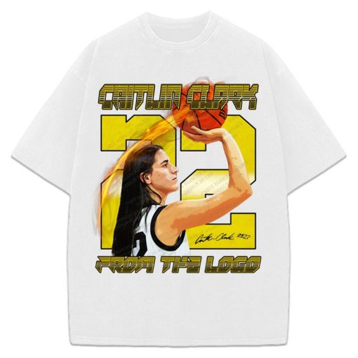 Caitlin Clark T-Shirt From The Logo Custom Fan Art Graphic Tee