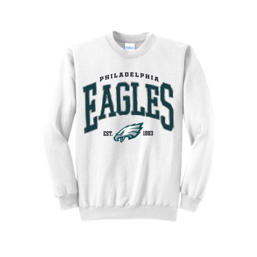 PHILADELPHIA Eagles Vintage Sweatshirt | Crew Neck | Eagles Football Sweatshirt | NFL Football Sweatshirt