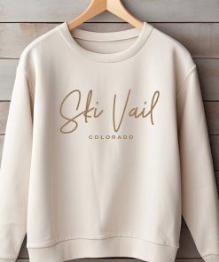 VAIL COLORADO Sweatshirt | PUFF Logo | Crewneck | Tourist | Ski Town Sweatshirt | Travel | Vail