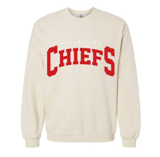 KANSAS CITY Chiefs, Browns Crewneck Sweatshirt, Kansas City Shirt, Chiefs Hoodie, Vintage 90s, NFL, Playoffs