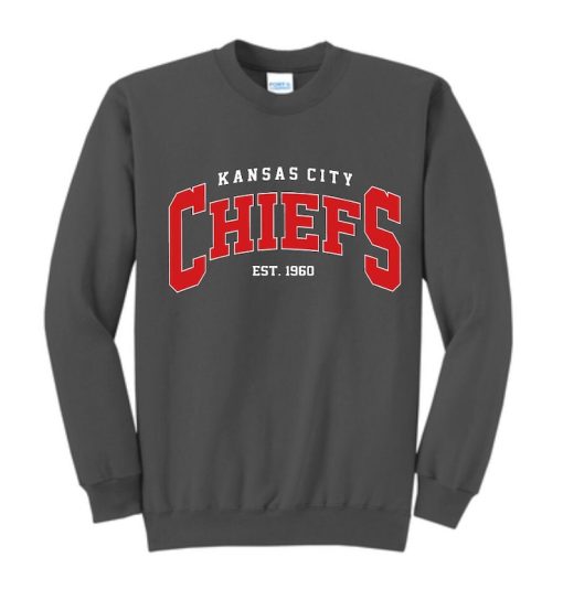 KANSAS CITY Chiefs, Browns Crewneck Sweatshirt, Kansas City Shirt, Chiefs Hoodie, Vintage 90s, NFL, Playoffs