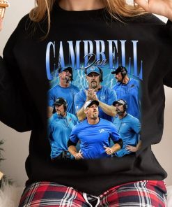 Vintage Dan Campbell Shirt, Sweatshirt, Hoodie, Detroit football Classic 90s Graphic Tee