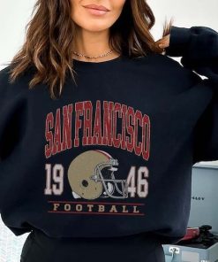 Vintage San Francisco Football Sweatshirt SF Football Crewneck Retro Niners Sweatshirt