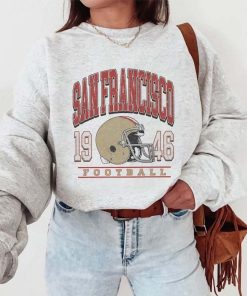 Vintage San Francisco Football Sweatshirt SF Football Crewneck Retro Niners Sweatshirt