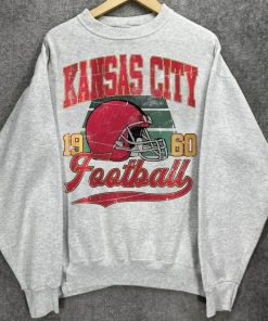 Vintage Style Kansas City Football Comfort Colors Crewneck Sweatshirt,90s Sports Bootleg Style T-Shirt,Football Shirt