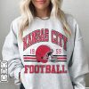 Kansas City Football Sweatshirt, Shirt Retro Style 90s Vintage, Football Fan Gift, Sun Day Shirt