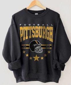 Pittsburgh Football Sweatshirt, Vintage Style Pittsburgh Football Crewneck, Football Sweatshirt, Pittsburgh Crewneck