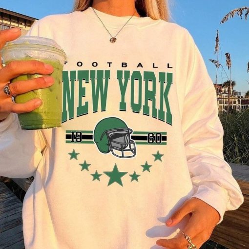 New York Football Sweatshirt, Vintage Style New York Football Crewneck, Football Sweatshirt, Sunday Football Hoodie