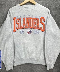 New York Islander Hoockey Shirt, Vintage Style Islanders Crewneck Sweatshirt, New York Hockey Hoodie Fan Gifts