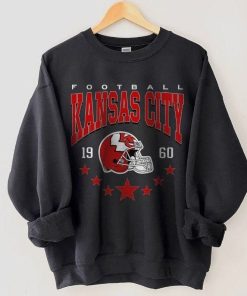 Kansas City Football Sweatshirt, Vintage Style Kansas City Football Crewneck, Football Sweatshirt, Kansas City Hoodie