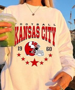 Kansas City Football Sweatshirt, Vintage Style Kansas City Football Crewneck, Football Sweatshirt, Kansas City Hoodie