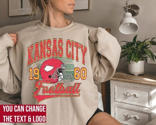 Kansas City Football Sweatshirt , Kansas City Football shirt , Vintage Style Kansas City Football Sweatshirt