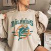 Vintage Miami Football Crewneck Sweatshirt, Dolphin Sweatshirt , Retro Miami Sweatshirt, Dolphin Gift